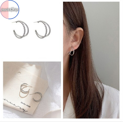 Hoa Tai Dáng Chữ C Thiết Kế Đơn Giản Dành Cho Nữ