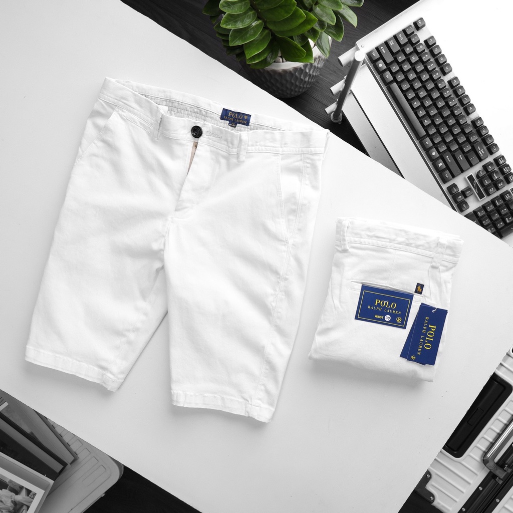 Quần short trắng ngọc trinh đẹp xuất sắc chất kaki co giãn tốt màu min đẹp lắm cho bạn nam diện quanh năm ❤️ QSPL1