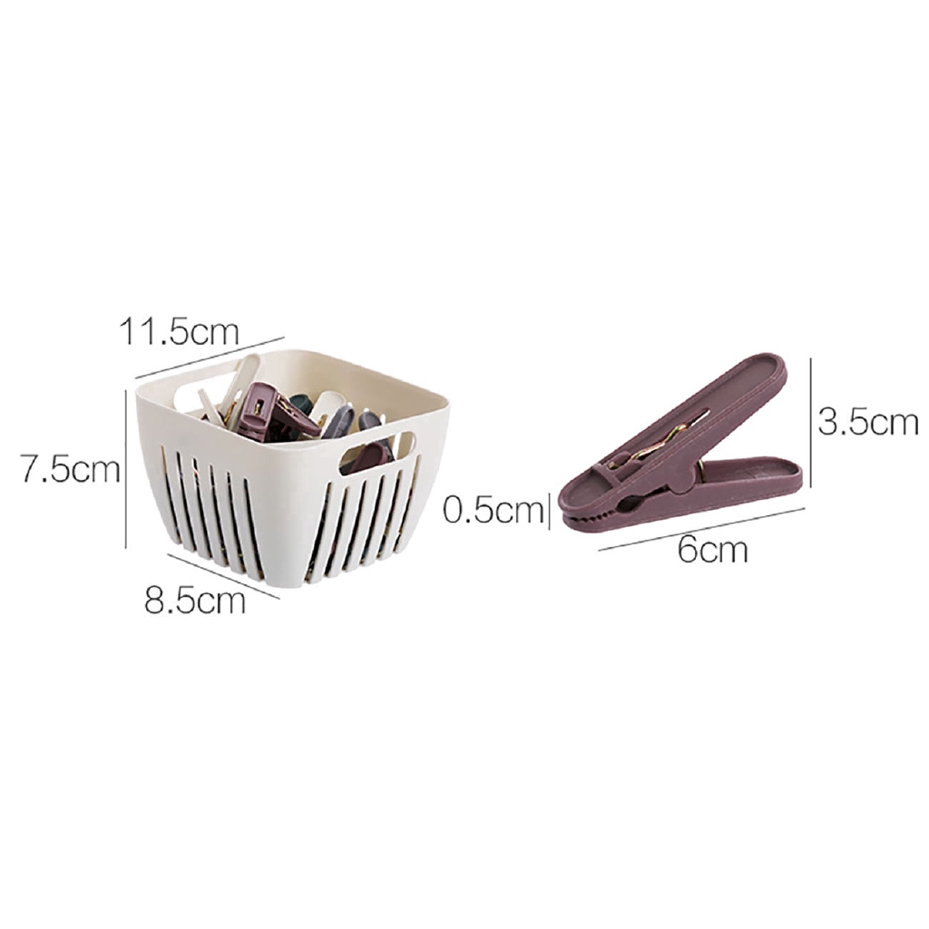 JUJIAJIA Set 24/40 Kẹp Phơi Đồ Bằng Nhựa Kèm/ Không Kèm Hộp Đựng