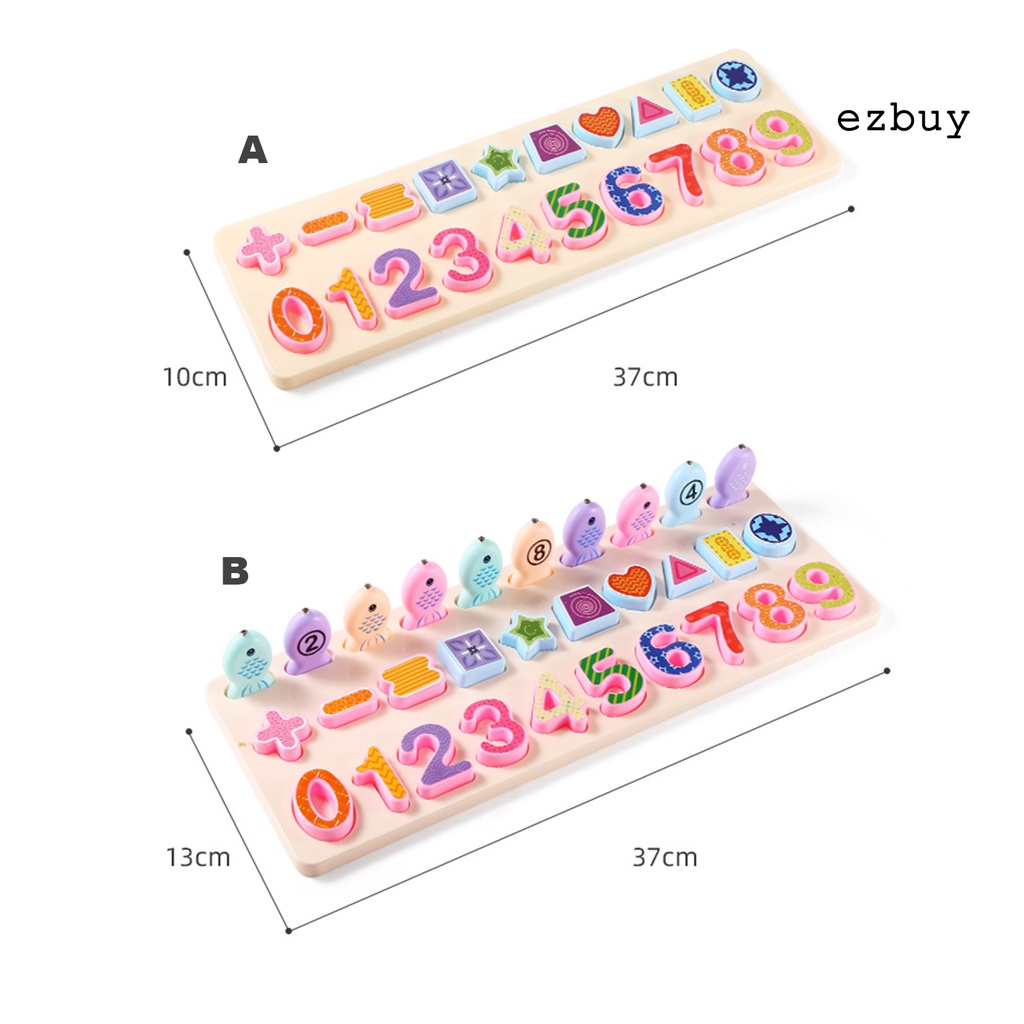 1 Set Puzzle Toy Educational Interactive Exquisite Workmanship Kids Magnetic Fishing Puzzle for Home