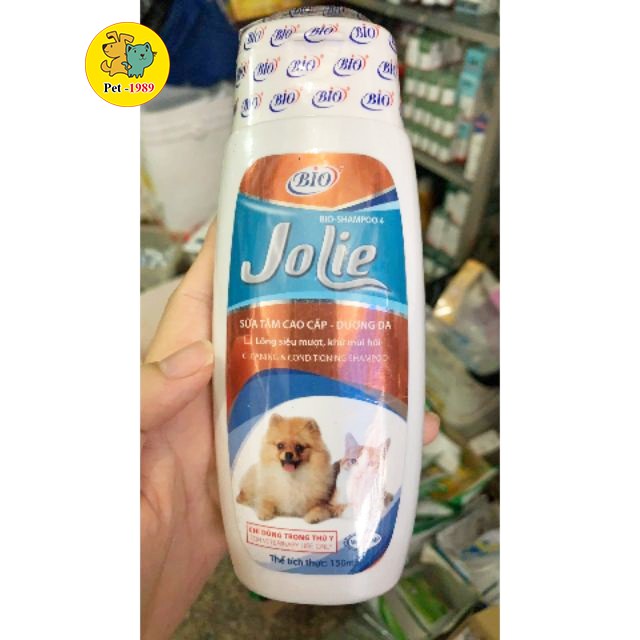 Sữa Tắm Cao Cấp Dưỡng Lông Siêu Mượt Khử Mùi Hôi Jolie Bio 150ml Pet-1989