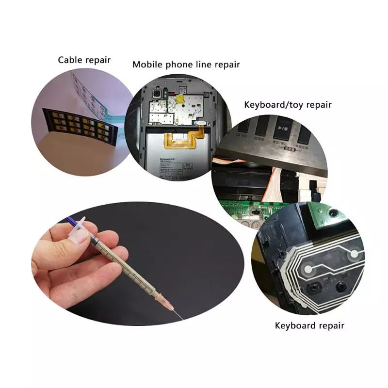 Keo dẫn điện  0.25ml 0.5ml bút vẽ mạch điện tử dẫn điện .kienstore726
