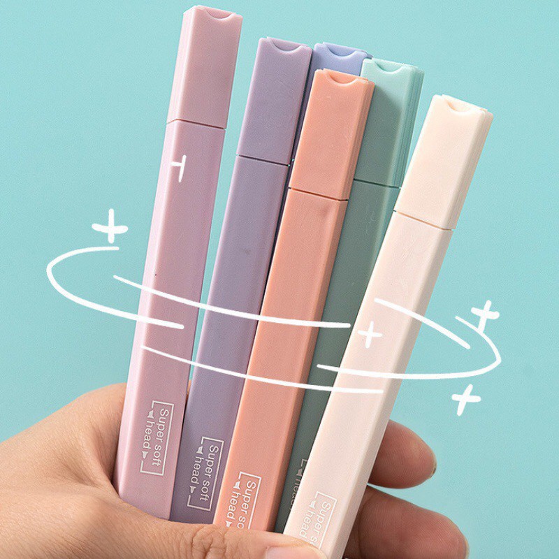 Bút đánh dấu Highlight Pastel dạ quang siêu xinh cute tiện lợi MC92