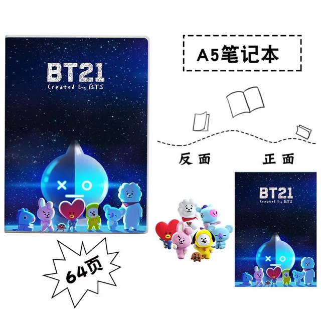 [Siêu phẩm] Vở tập BTS/BT21 Love Yourself Answer Tear