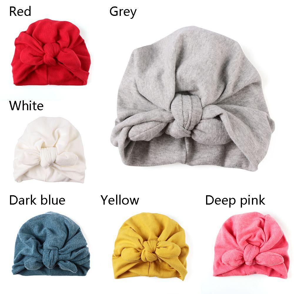 LAY Mũ Turban Thắt Nút Tai Thỏ Phong Cách Ấn Độ Cho Bé
