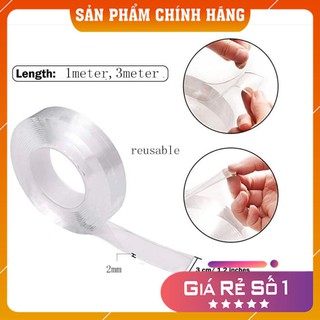 [FREESHIP] Băng keo 2 mặt trong suốt đa năng ( dày 0.3mm. dài 3 mét)