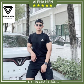 [HÀNG CAO CẤP] Đồ Bộ Nam thể thao cotton chất mát lạnh - Đồ bộ nam mùa hè cổ tròn ngắn tay, co giãn thoáng mát L86