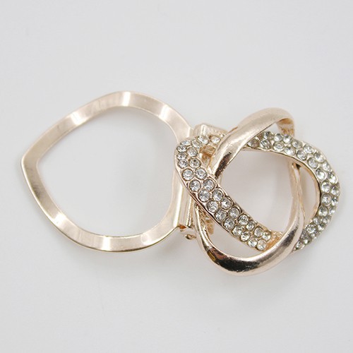 Khuy cố định lụa đế giữ pha lê mạ vàng