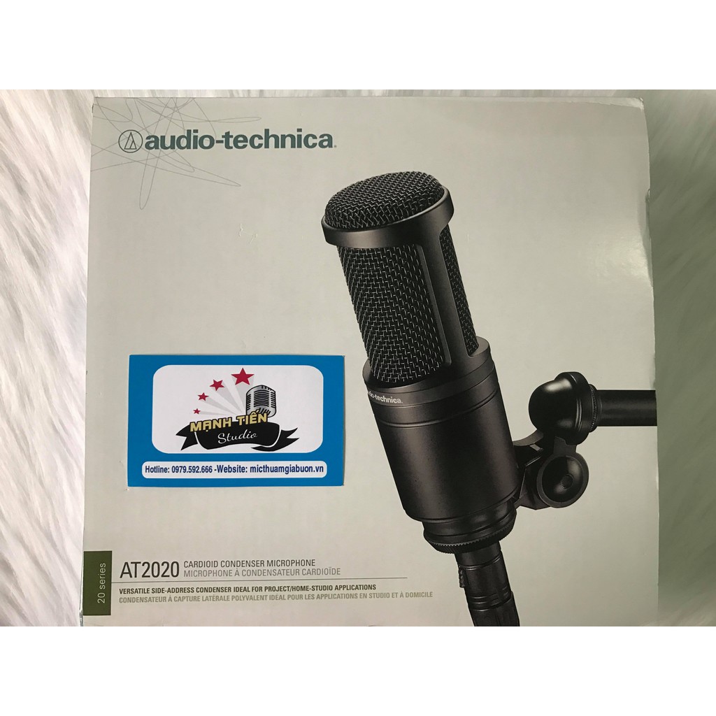 [Mã 154ELSALE2 giảm 7% đơn 300K] Audio technica Micro thu âm Micro AT2020 Hàng mới 100% ( AT 2020 )