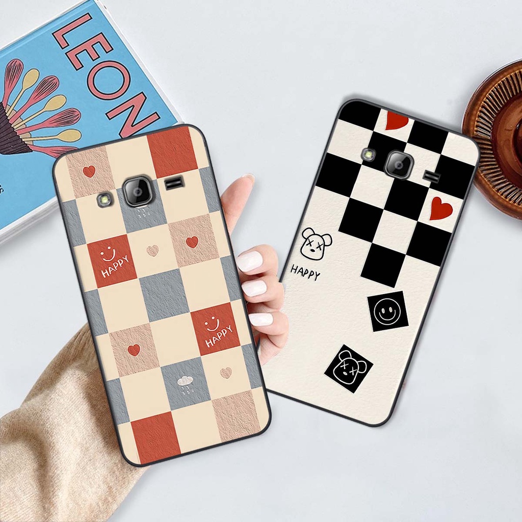 Ốp Samsung J310 / J3 2016 caro trái tim cá tính, thời trang siêu đẹp, siêu phong cách