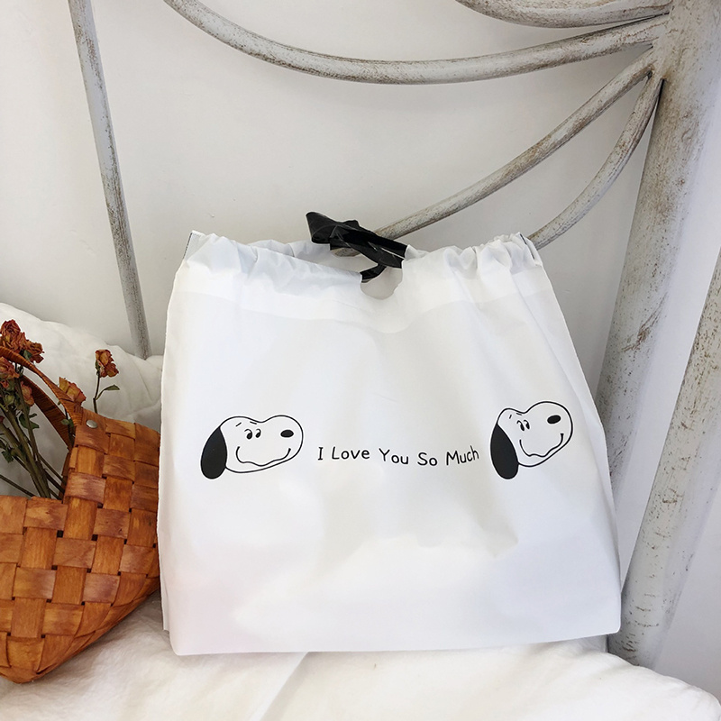 Hoạt Hình Túi Tote Dây Rút Chống Nước Bảo Vệ Môi Trường