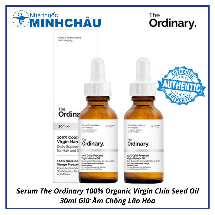 Serum The Ordinary 100% Organic Virgin Chia Seed Oil 30ml Giữ Ẩm Chống Lão Hóa