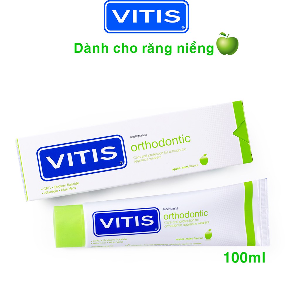Kem đánh răng Vitis Orthodontic dành cho răng niềng 100ml
