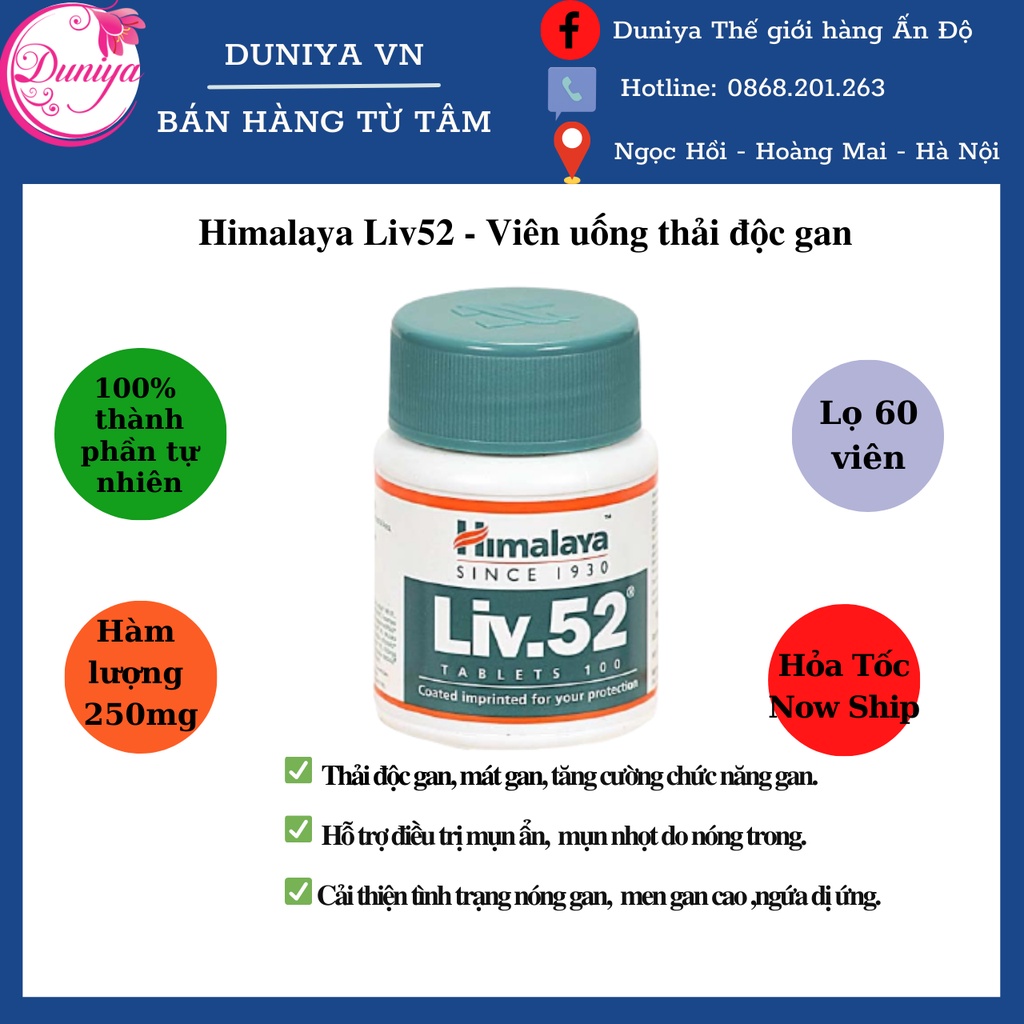 Himalaya Liv52 - Viên uống thải độc gan