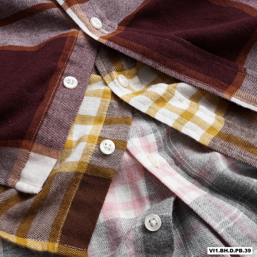 Aó sơ mi NAM kẻ caro PB (Form Slim,chất vải Flannel mềm mịn Hàng VNXK) | BigBuy360 - bigbuy360.vn
