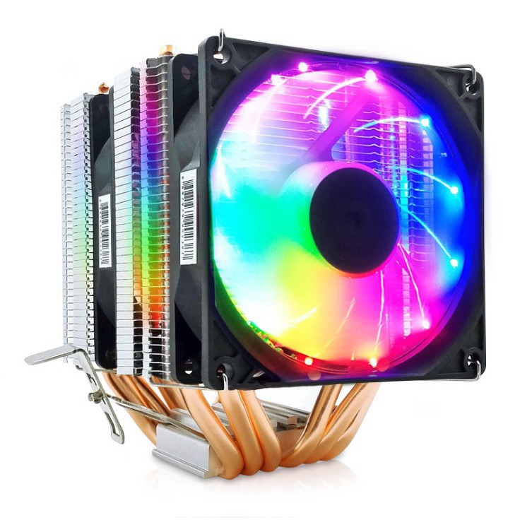 Quạt tản nhiệt CPU Snowman M-X6 RGB 6 ống đồng Led tĩnh 5 màu Coolmoon