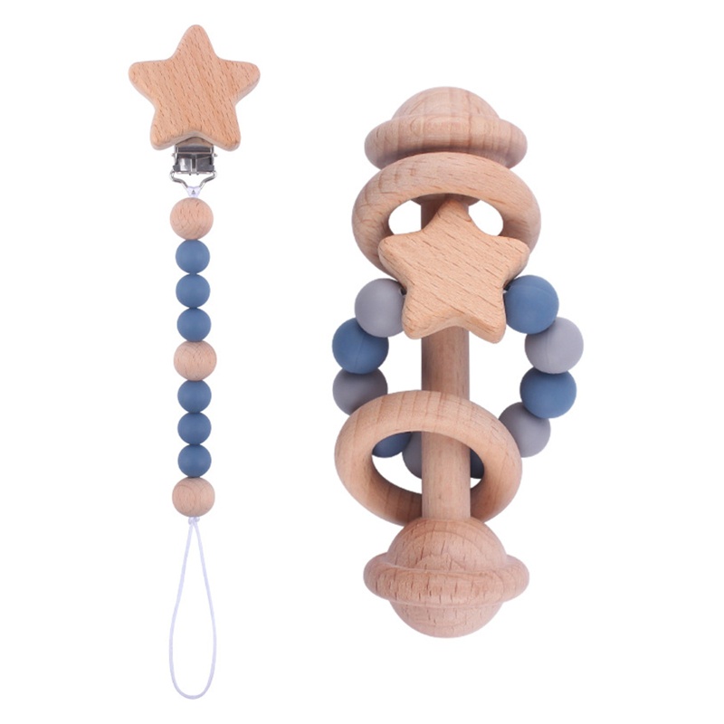 Đồ Chơi Ngậm Nướu Bằng Silicone Tiện Dụng Cho Bé 0-6 Tháng Tuổi