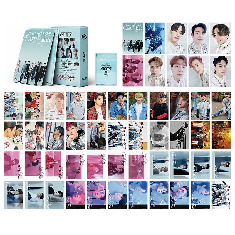 54pcs/box GOT7 photocards 2021 Breath of Love : Last Piece Album LOMO Card