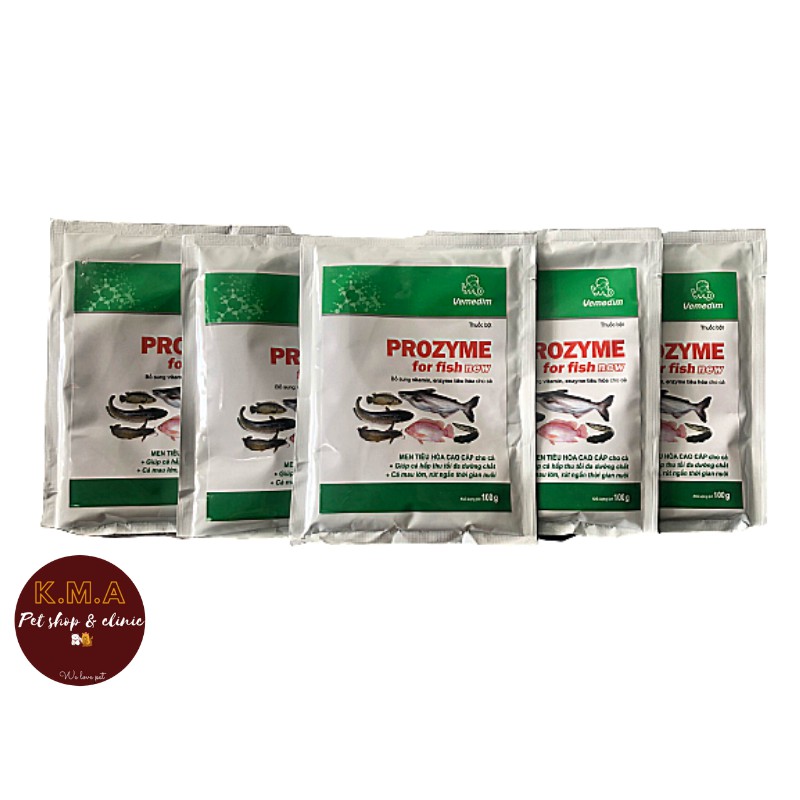 PROZYME FOR FISH  bổ sung vitamin enzyme cho cá cảnh, koi, lươn, ếch...