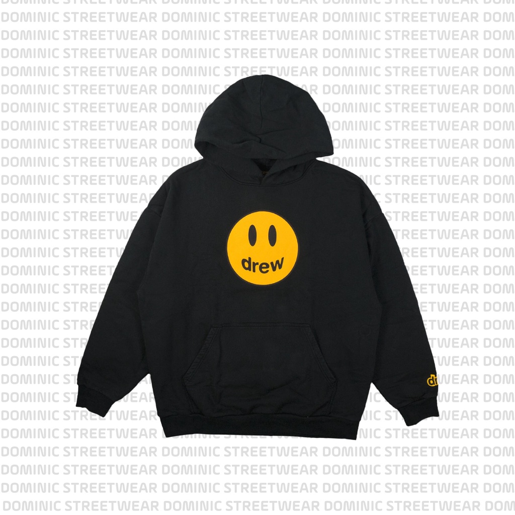 Áo Hoodie có mũ vải nỉ bông Drew House Mascot SS2020 hình Mặt Cười Justin Bieber cao cấp