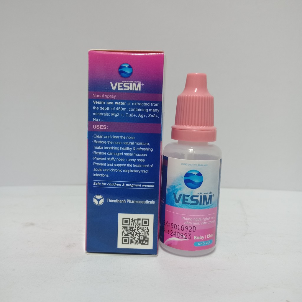 Nước muối biển Vesim baby 15ml