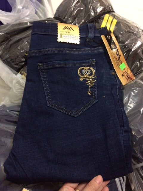 Quần jeans nữ bigsize co giãn cao cấp mẫu SD