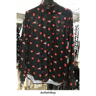 SLP SHIRT - Áo sơ mi Saint Laurent Heart and Lightening