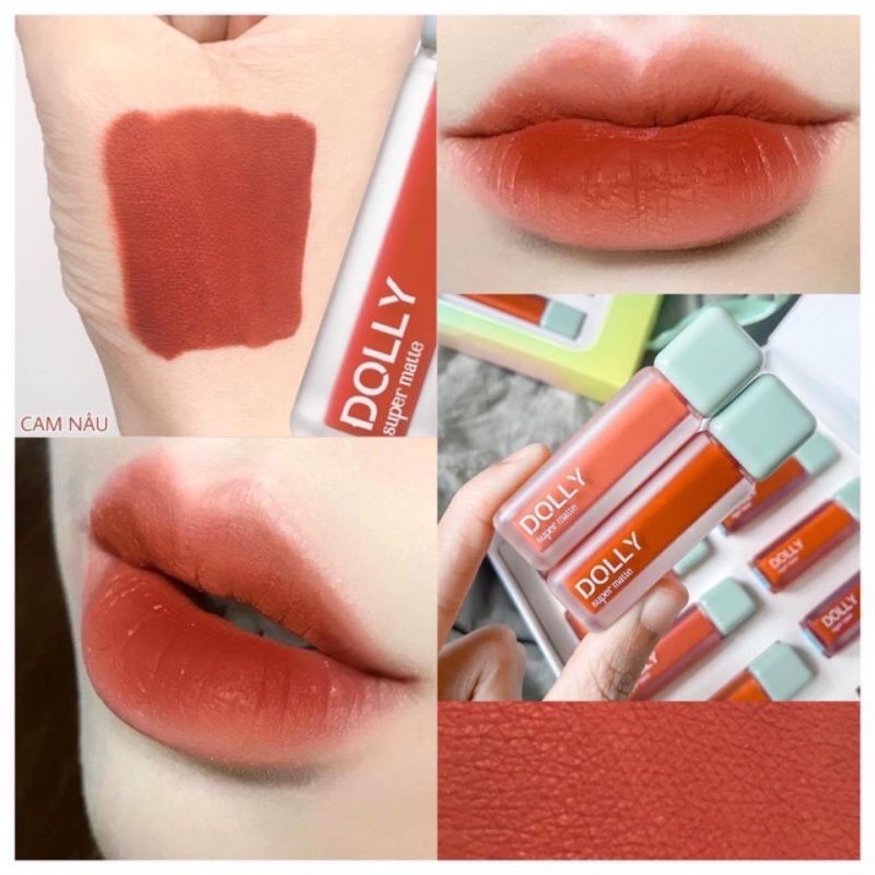 Son Lì Son Kem  DOLLY  MATTE Không Chì Cao Cấp Chính Hãng Màu <Cam Nâu> | BigBuy360 - bigbuy360.vn