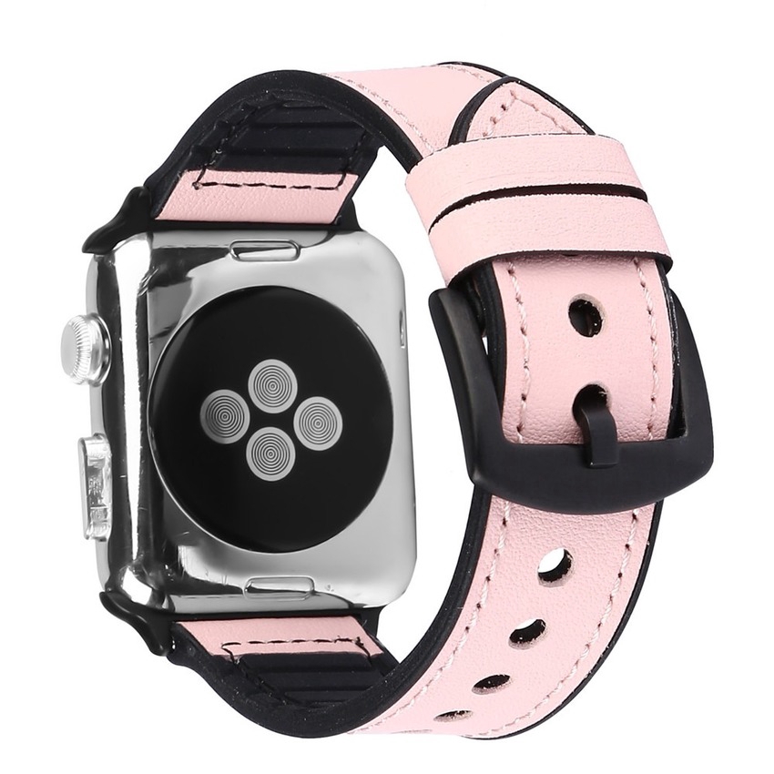 Dây Đeo Bằng Da Mềm Nhiều Màu Cho Đồng Hồ Thông Minh Apple Watch 44mm 40mm 38mm 42mm Series 6 SE 5 4 3 2 1 Band