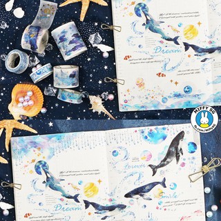 Băng dính Washi tape CHỦ ĐỀ ĐẠI DƯƠNG PHIÊU LƯU KÝ