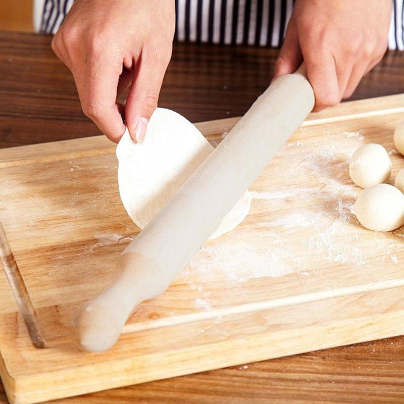 Non-stick Wooden Rolling Pin/ Baking Cookies Chapati  Pizza Dough Roller/ Kitchen Baking Utensil