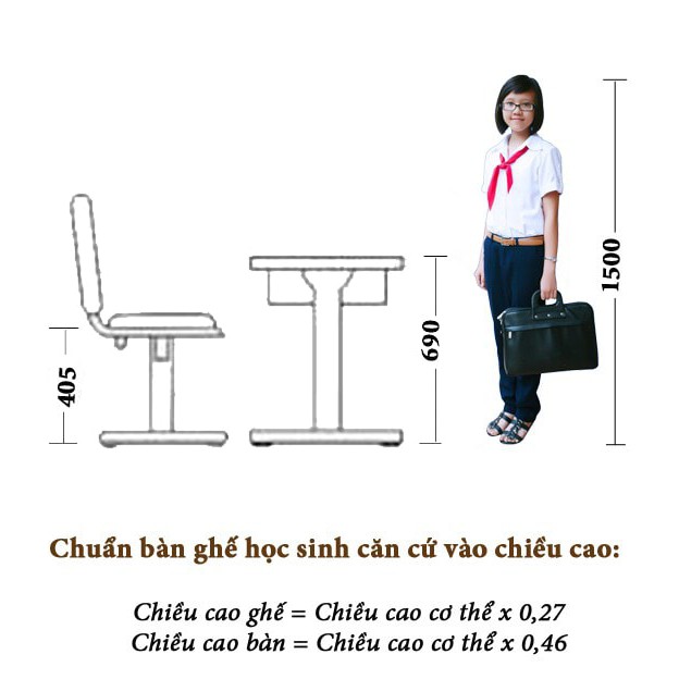 Bàn ghế học sinh Xuân Hòa BHS-14-04CS/ BHS-14-07CS/BHS-14-07 chính hãng - Bảo hành 12 tháng