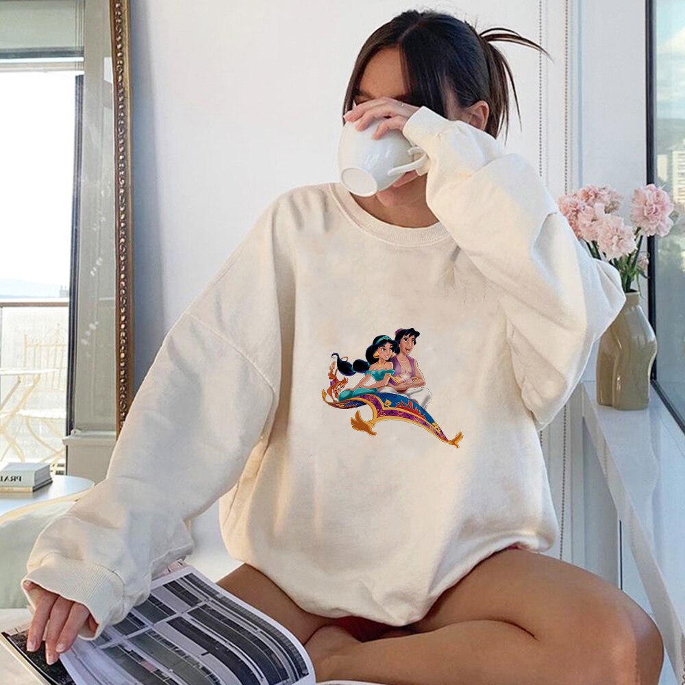 Áo Hoodie In Hình Công Chúa Jasmine Disney Thời Trang Cho Nữ