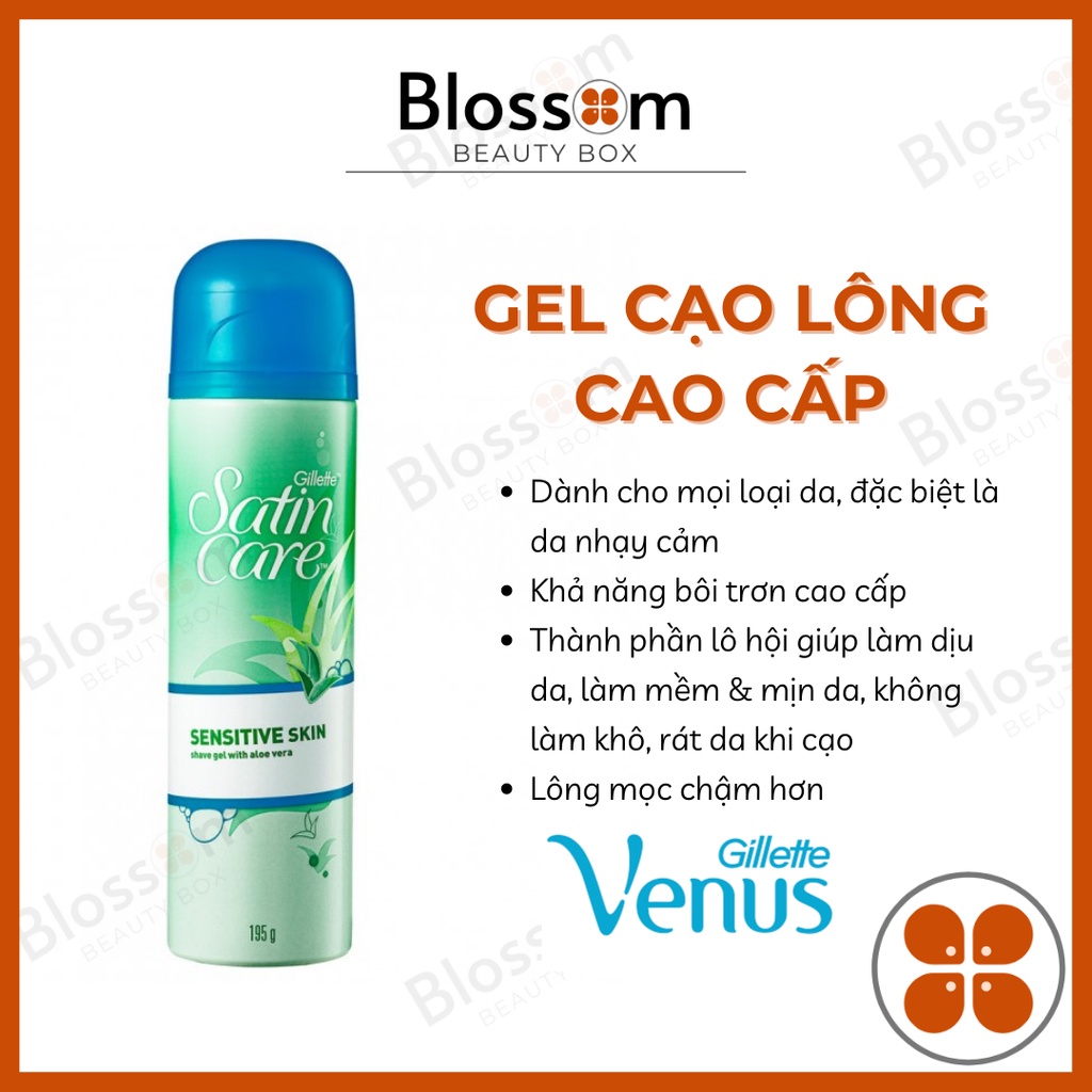 Gel cạo lông GILLETTE satin care cho da nhạy cảm (Mỹ)