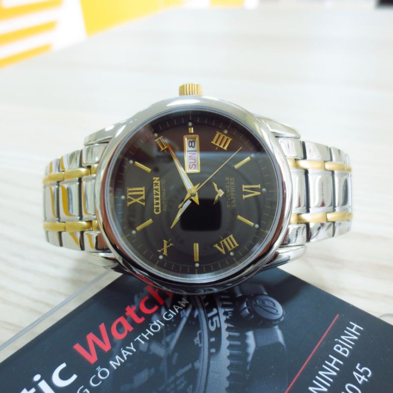 ĐỒNG HỒ CƠ NAM CITIZEN NHẬT BÃI XỊN MÁY CƠ AUTOMATIC TỰ ĐỘNG NẠP CÓT