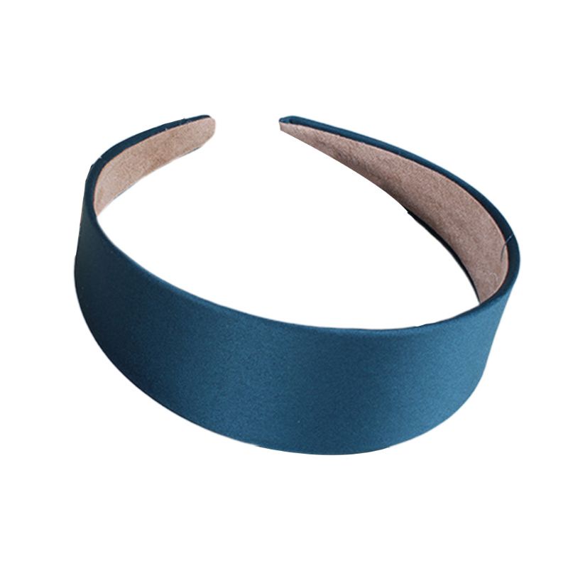 Băng Đô Cài Tóc Bản Rộng 4cm Màu Sắc Đơn Giản Phong Cách Retro Cho Nữ