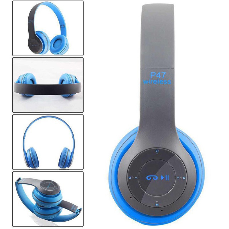 Tai Nghe Không Dây Hel + P47 Kết Nối Bluetooth Âm Thanh Sống Động Chất Lượng Cao