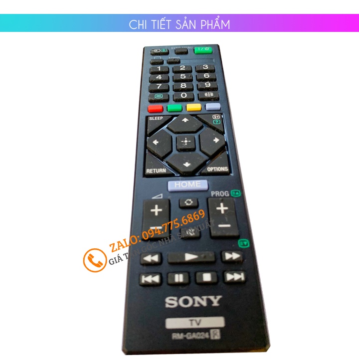 [ Hàng Zin Tốt ] Điều Khiển Tivi Sony RM-GA024 - Remote Tivi Sony Tương Thích Tất Cả Các Tivi LCD - LED - Loại Ngắn