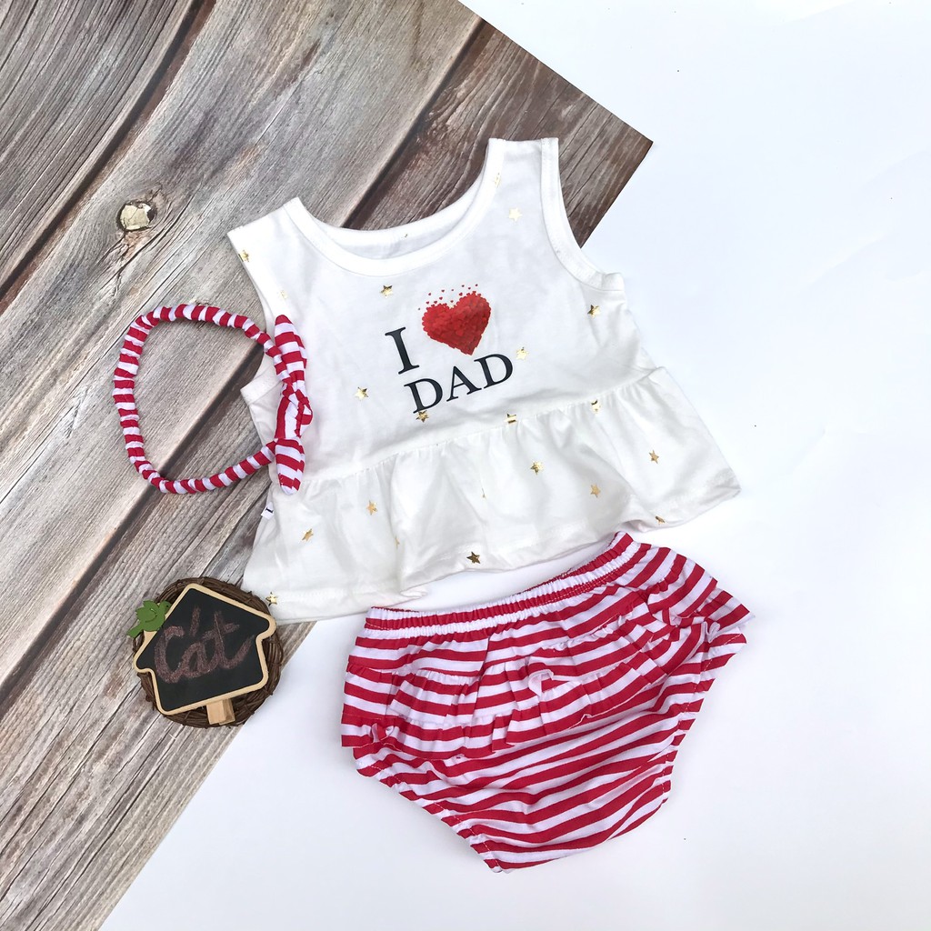 Set đồ bộ bé gái cho bé 3-10kg Bunny thun cotton thấm hút mồ hôi tốt