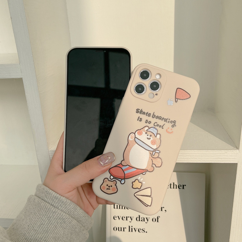 ốp iphone 11 Ốp điện thoại silicon in hình cún con cho Iphone 11 Pro Max X Xr Xs Max 7 8 Plus Se 2020 12 Pro Max 12 Mini