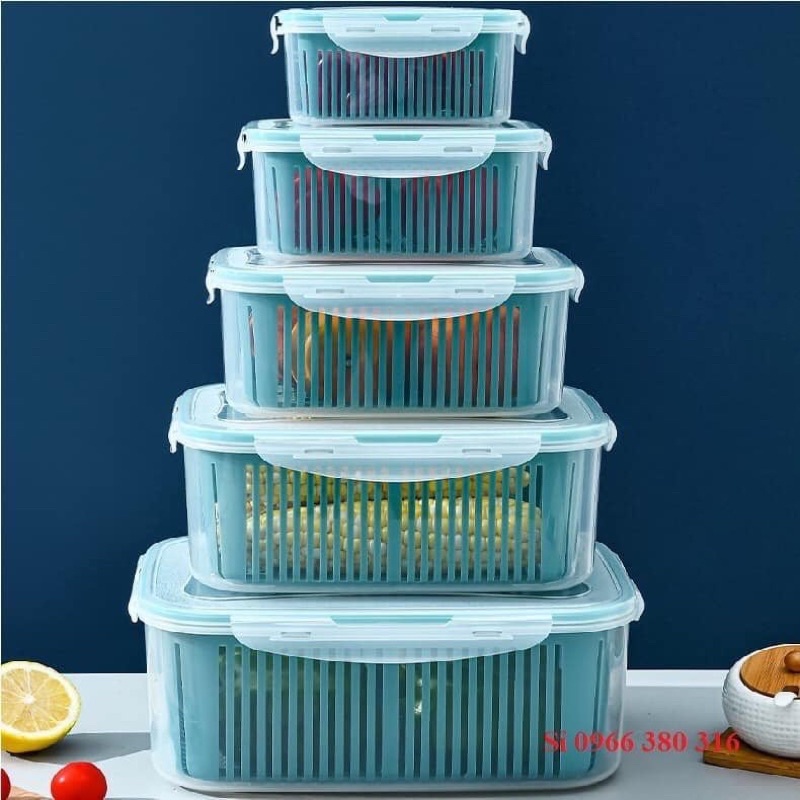 sét 5 hộp nhựa đựng thực phẩm
