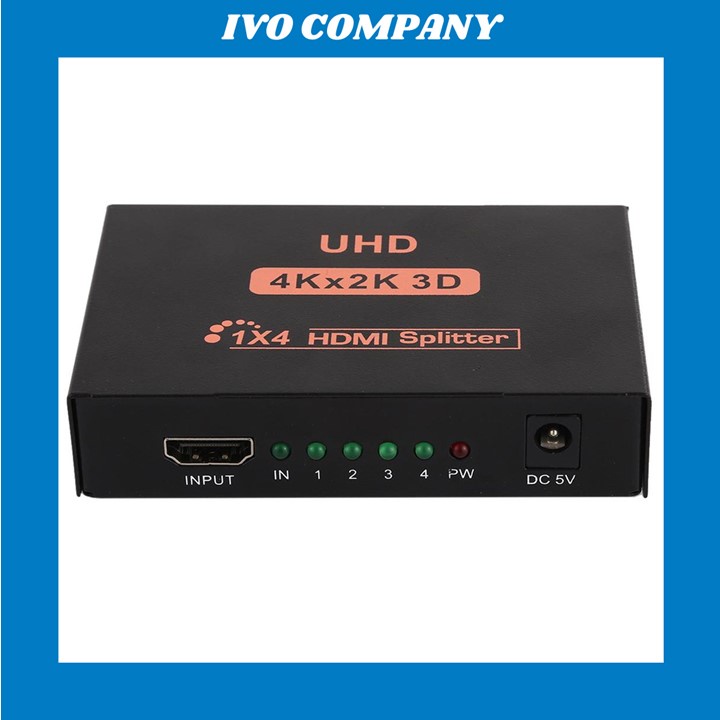 Bộ Chia HDMI 1x4 Không Suy Hao Có Cấp Nguồn