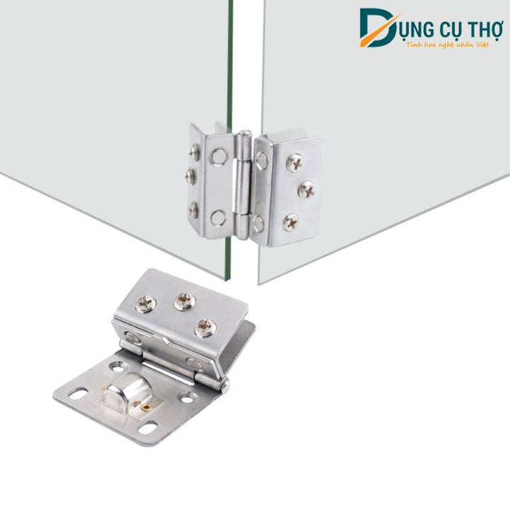 Bản lề cửa kính inox chốt bi