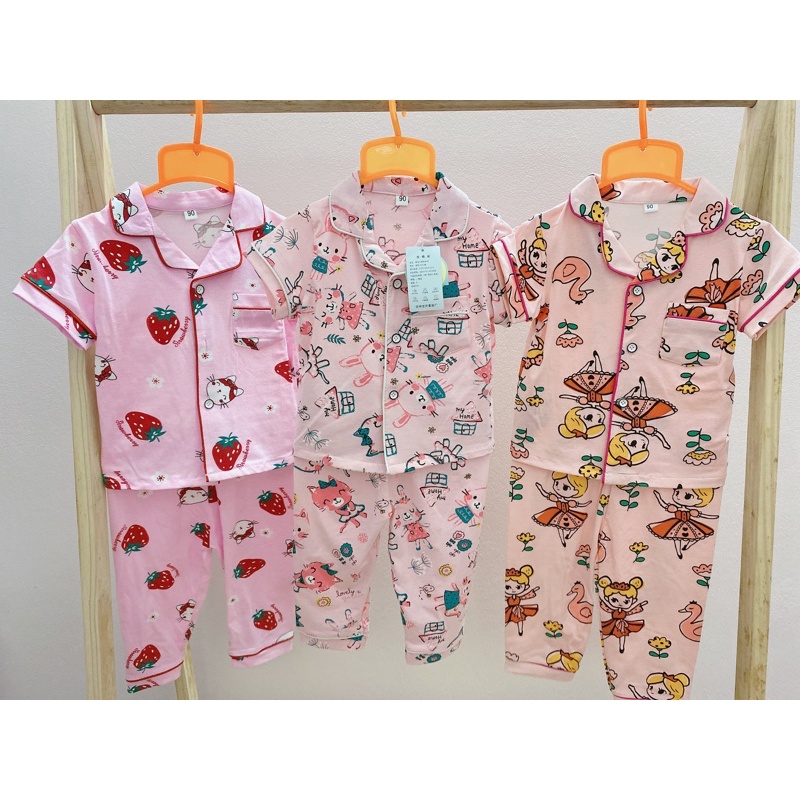 Bộ Pijama Áo Cộc Quần Dài Cho Bé Size Nhỡ 3-6 tuổi (15-25kg)