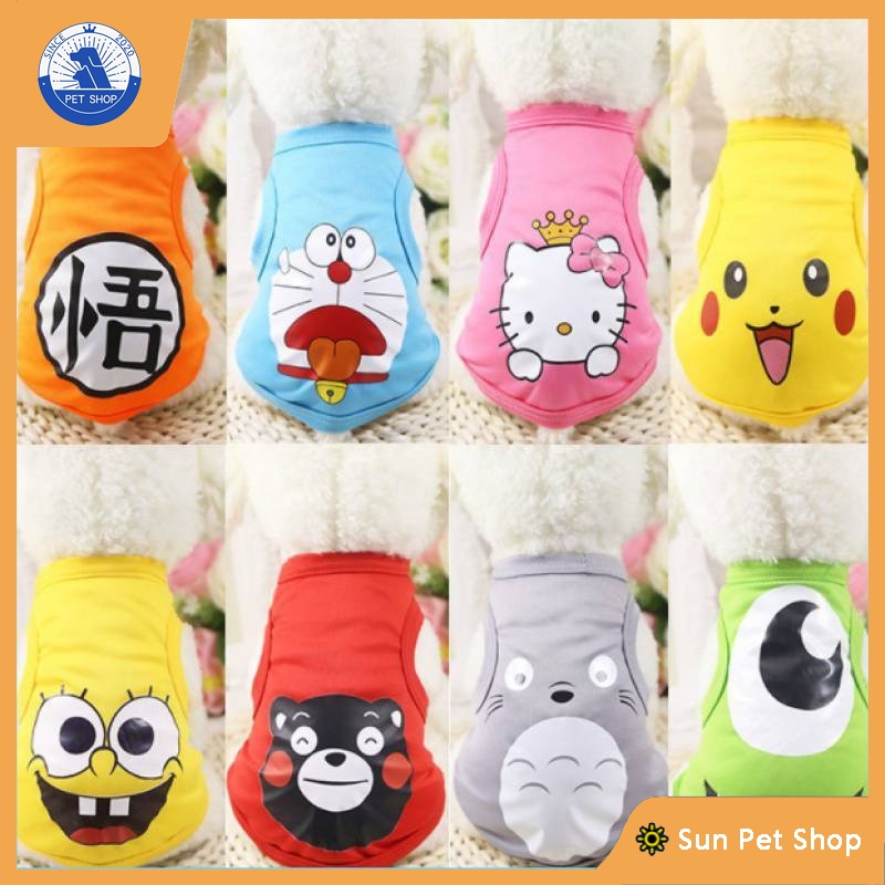 đồ Cho Cún áo Chó Áo In Họa Tiết Hoạt Hình Cho Cún Cưng/mèo Cưng Quần Áo Cho Chó đồ Cho Chó