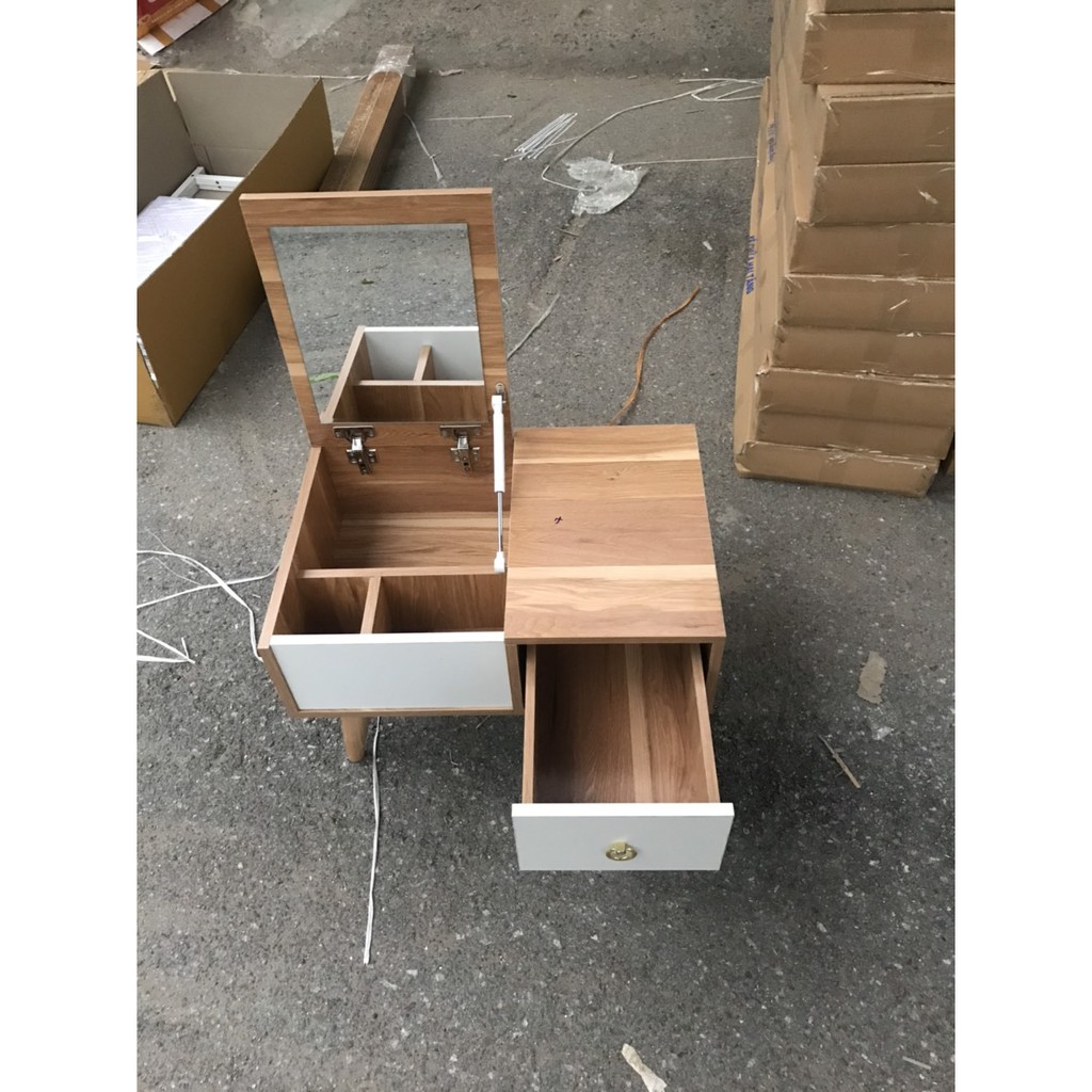 bàn trang điểm ngồi bệt kèm gương cao cấp để đầu giường