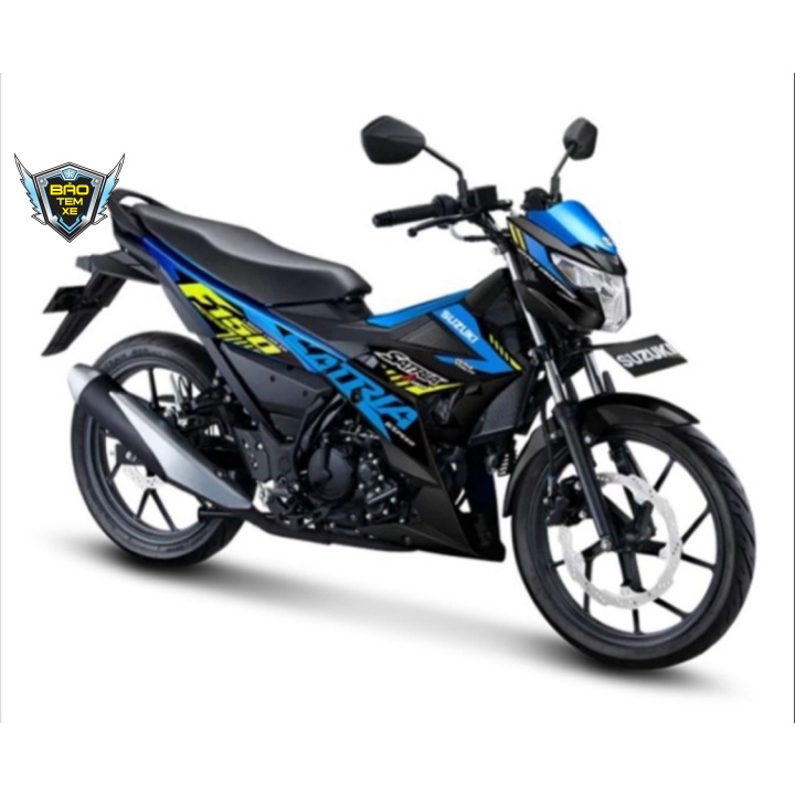 Tem rời dán xe satria fi 2021 xanh đen