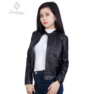 Áo khoác da nữ thời trang hàn quốc