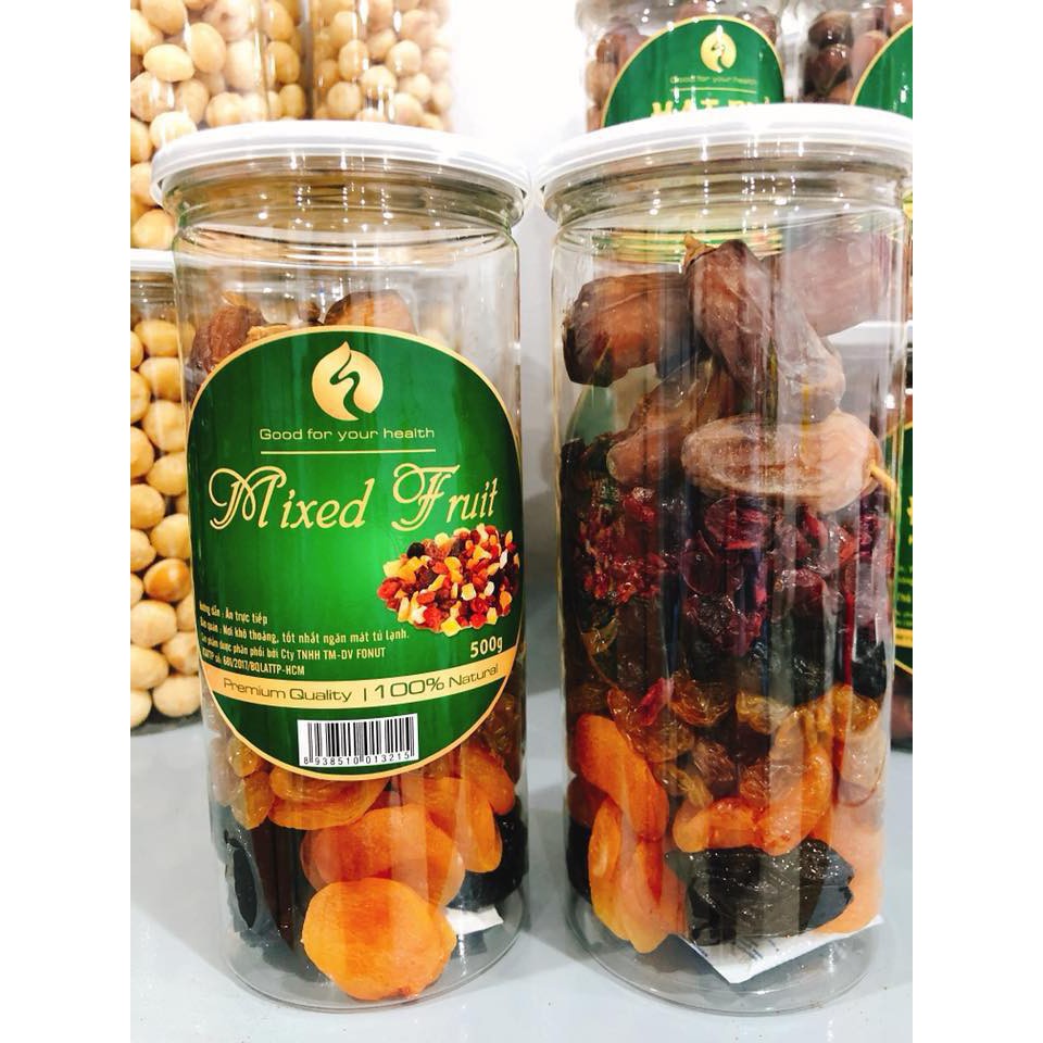 (SHIP HOẢ TỐC) Mix fruits 7 loại trái cây sấy dẻo 500gram