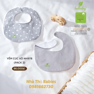 (LULLABY) Set 2 Yếm Cài Cúc Lullaby NH97B